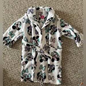 Disney Minnie Mouse Fleece Robe Girls 3T